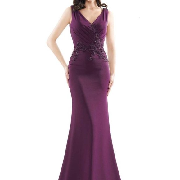 Marsoni by Colors Mother of the Bride Dress Eggplant in size 4 and 16 - Picture 1 of 3